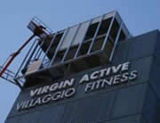 montaggio struttura presso palestra in milano